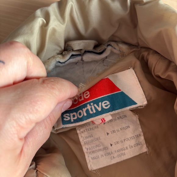Vintage '80s kids winter jacket size 8 retro Mode Sportive - Picture 4 of 8